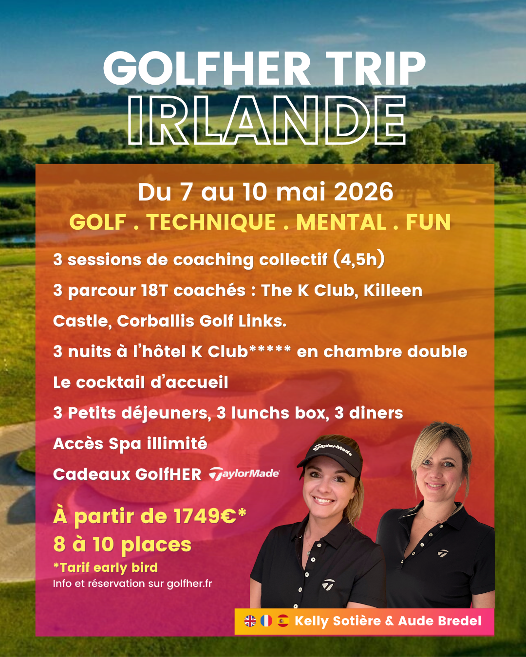 GolfHER Trip Irlande 2026 (Réservation)
