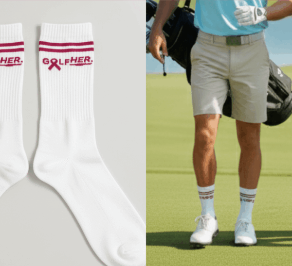 Chaussettes unisexes GolfHER x Octobre Rose