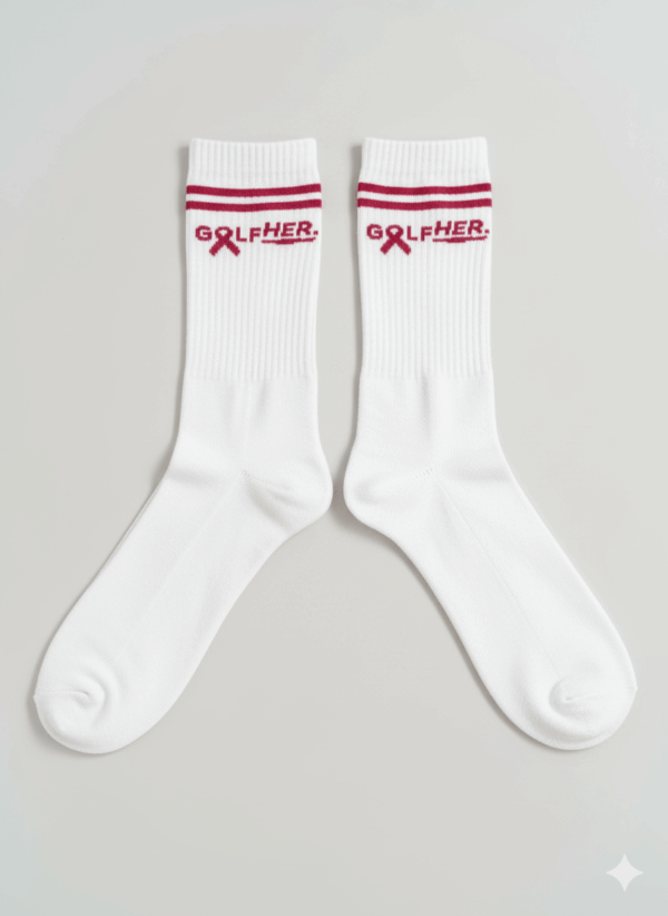 Chaussettes unisexes GolfHER x Octobre Rose – Image 2
