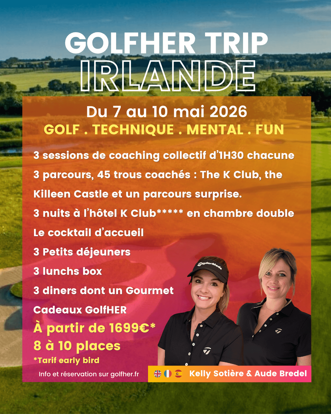 GolfHER Trip Irlande 2026 (Réservation)